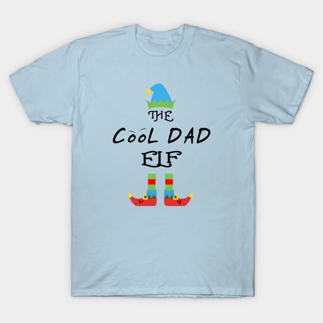 The CooL Dad Elf Matching Family Group Christmas Party T-Shirt by CareTees